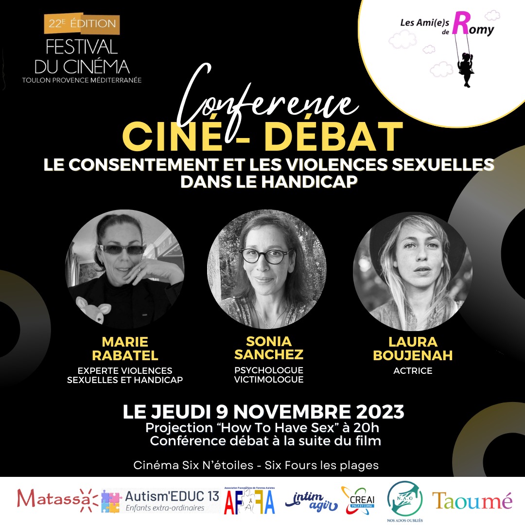 Conférence-ciné-débat sur le consentement et les violences sexuelles dans le handicap le 9 novembre 2023