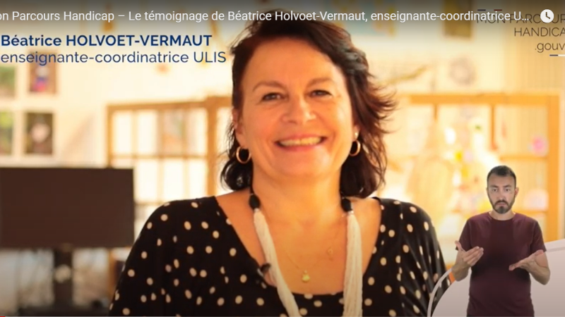 Béatrice Holvoet-Vermaut- enseignante-coordinatrice ULIS