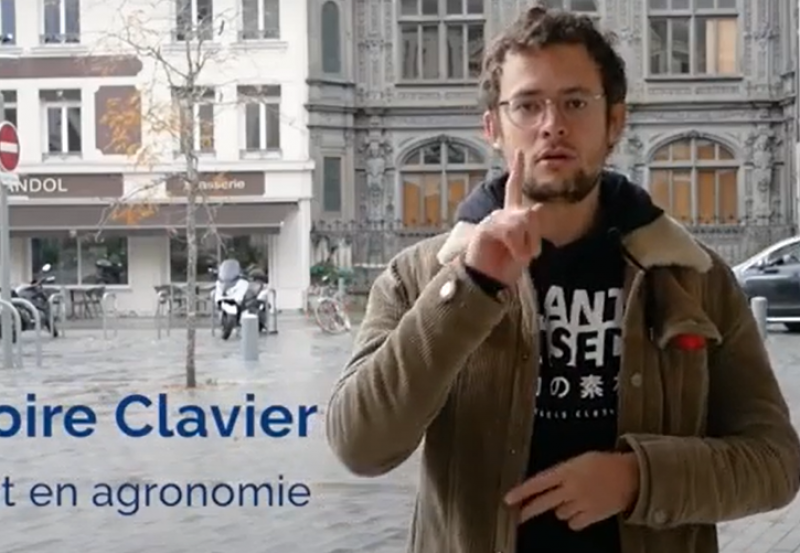 Photo de Grégoire Clavier, étudiant en agronomie